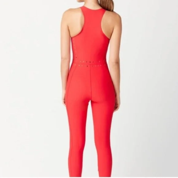 7. NWT- GIGI C hunter jumpsuit red Sz XS - Picture 2 of 5